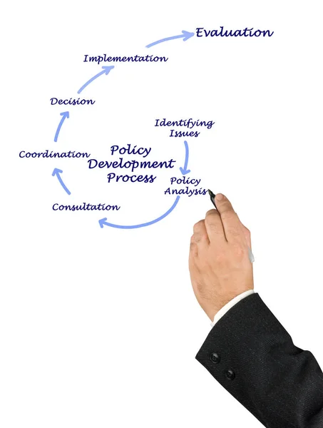 Komponenter Den Politiska Utvecklingsprocessen — Stockfoto