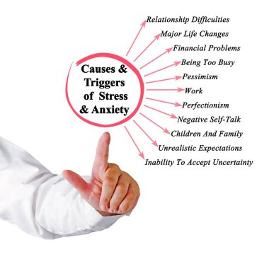  Nedenleri ve stres ve anksiyete Tetikleyiciler