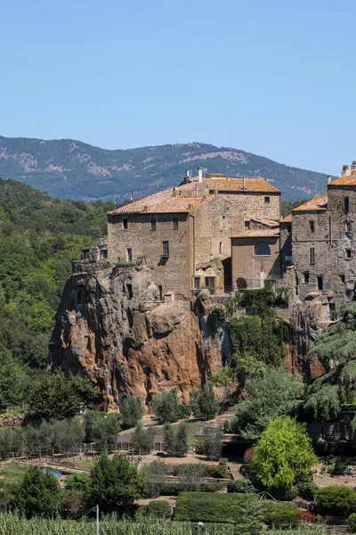 Pitigliano Malownicze Średniowieczne Miasto Założone Epoce Etruskiej Wzgórzu Tuff Toskanii — Zdjęcie stockowe