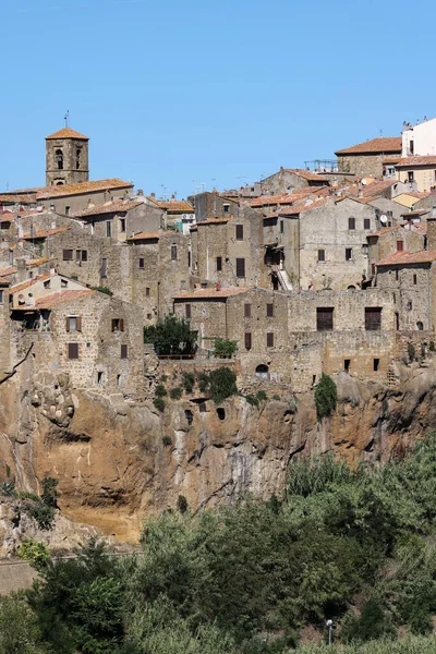 Pitigliano Festői Középkori Város Melyet Etruszk Időben Alapítottak Toszkánában Toszkánában — Stock Fotó