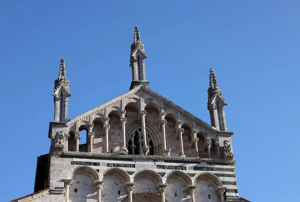 Pohled Katedrálu Cerbonia Zvonicí Místě Garibaldi Massa Marittima Itálie — Stock fotografie