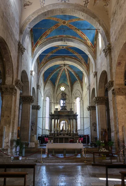 Massa Marittima Italy September 2022 Interior Cathedral Saint Cerbonius Massa — 图库照片
