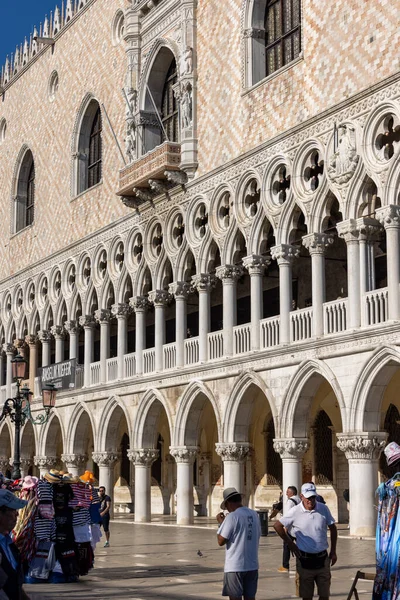 Венеция Италия Сентября 2022 Года Трактовка Дворца Дожей Одного Символов — стоковое фото