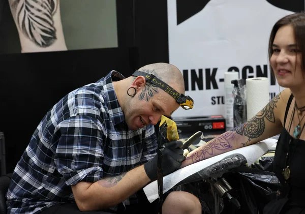 Krakow Poland June 2022 Unidentified Participant 15Th Tattoofest Convention Cracow — 스톡 사진