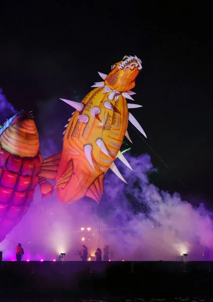 Краков Польша Июня 2022 Года Парад Великих Драконов Великое Открытое — стоковое фото