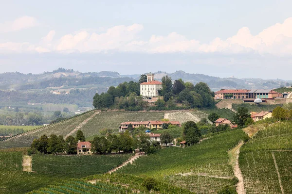 Langhe Vineyards Grinzane Cavour Unesco Site Piedmont Italy — Stock Photo, Image