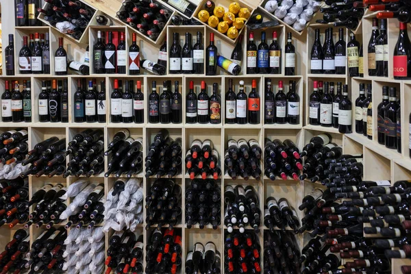 Montalcino Talya Eylül 2022 Montalcino Toskana Talya Bir Şarap Dükkanının — Stok fotoğraf