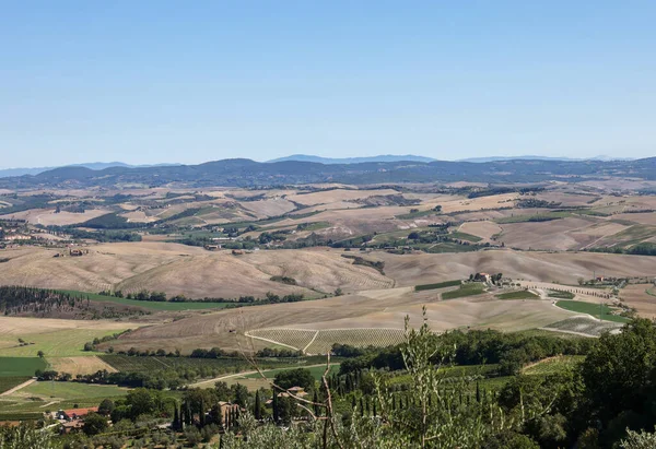 Paisaje Rural Cerca Pienza Toscana Italia — Foto de Stock