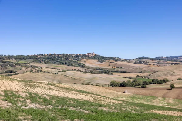 Сельский Пейзаж Пьяццей Тоскане Италия — стоковое фото