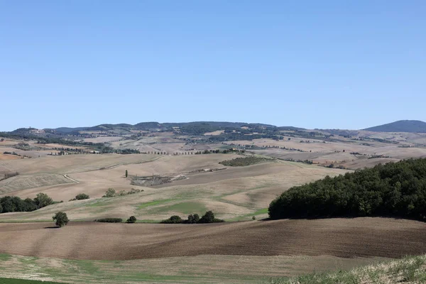 Сільський Ландшафт Біля Пьєнца Тоскані Італія — стокове фото