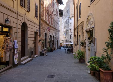 Sahip Marittima, İtalya - 11 Eylül 2022: Tuscany, İtalya 'daki eski Sahip Marittima kasabası, aynı zamanda Citta Slow olarak da bilinir. 