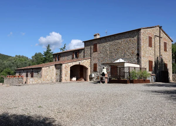 Gerestaureerd Oud Stenen Huis Montemassi Provincie Grosseto Toscane Italië — Stockfoto