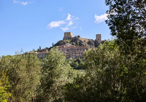 Montemassi Ist Ein Befestigtes Dorf Landkreis Grosseto Toskana Italien — Stockfoto