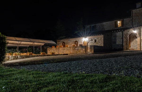 Restaurerat Gammalt Stenhus Montemassi Provinsen Grosseto Toscana Italien — Stockfoto