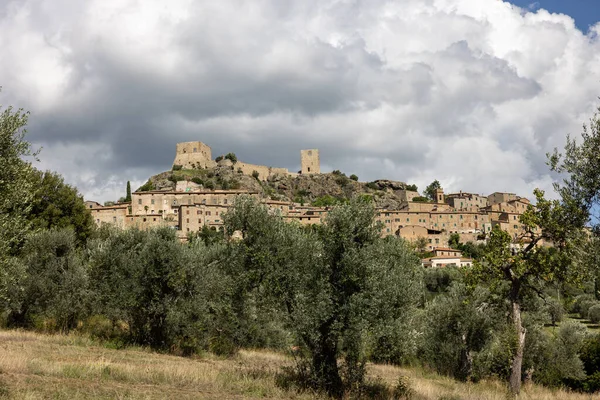Montemassi Fortified Village Province Grosseto Tuscany Italy — Stockfoto
