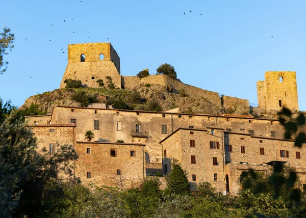 Montemassi Ist Ein Befestigtes Dorf Landkreis Grosseto Toskana Italien — Stockfoto