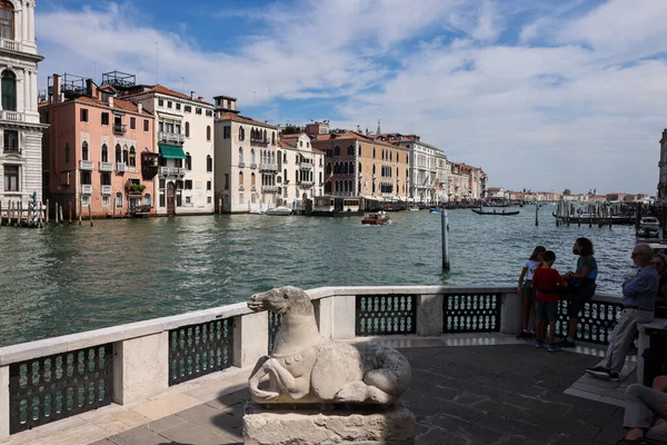 Venecia Italia Septiembre 2022 Vista Del Gran Canal Desde Terraza — Foto de Stock