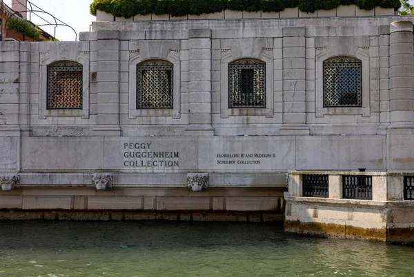 Wenecja Włochy Września 2022 Peggy Guggenheim Collection Grand Canal Wenecja — Zdjęcie stockowe