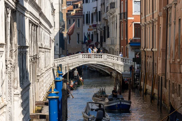 Venezia Italia September 2022 Ponte Della Canonica Venezia Italia – stockfoto