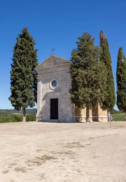 卡贝拉 维塔莱塔 Capella Vitaleta 位于圣基里科和托斯卡尼山谷皮恩扎之间的农村地区 意大利 — 图库照片