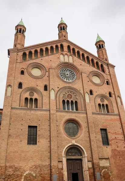 Kathedraal Van Cremona Kathedraal Van Santa Maria Assunta Lombardije Italië — Stockfoto