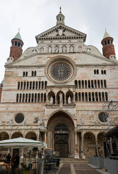 Cremona Italien September 2022 Katedralen Cremona Eller Katedralen Santa Maria — Stockfoto