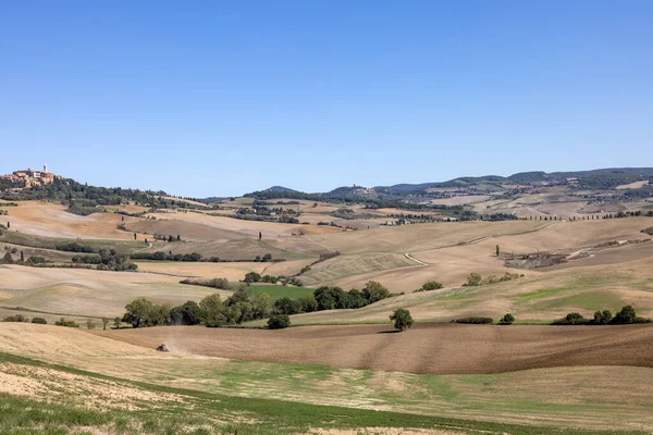 Paisaje Rural Cerca Pienza Toscana Italia —  Fotos de Stock