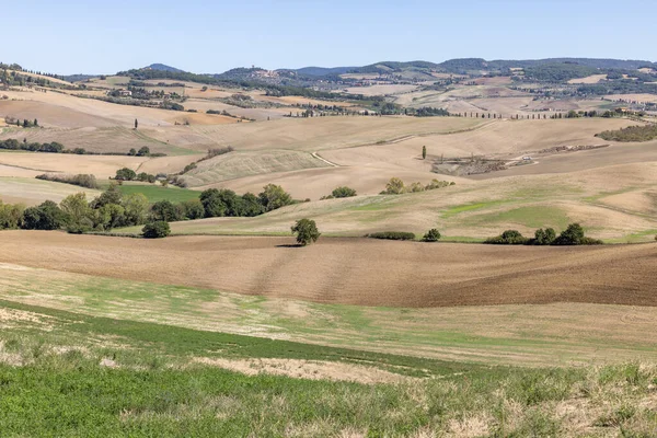 Paisagem Rural Perto Pienza Toscana Itália — Fotografia de Stock