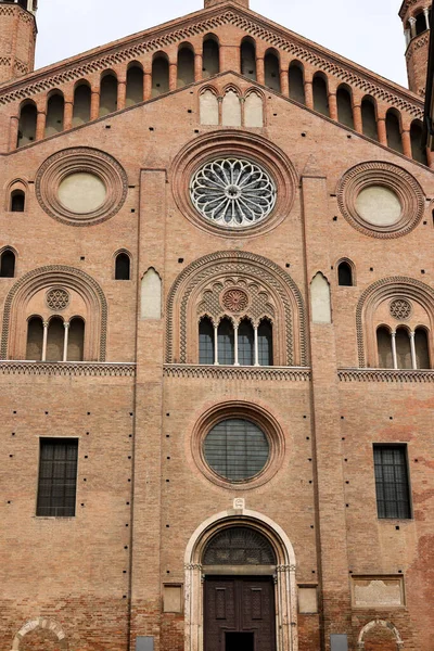 意大利伦巴第Cremona主教座堂或Santa Maria Assunta主教座堂 — 图库照片