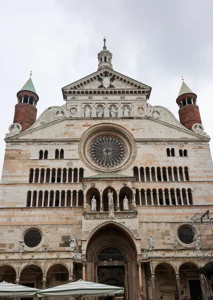 Cremona Talya Eylül 2022 Santa Maria Assunta Katedrali Lombardiya Talya — Stok fotoğraf