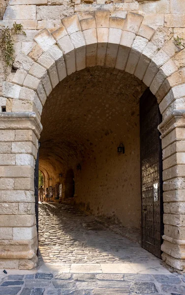 Pintu Masuk Benteng Venesia Rethymnon Kreta Yunani — Stok Foto