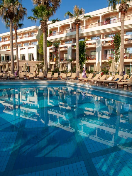 Rethymnon Crete Greece June 2022 Swimming Pool Hotel Rethymnon Crete — стоковое фото