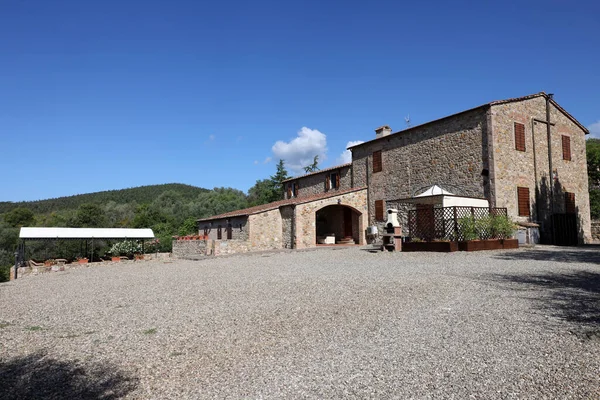 Восстановленный Старый Каменный Дом Монтемасси Провинции Гроссето Тоскана Италия — стоковое фото