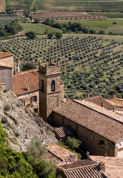 Montemassi Een Vestingstadje Provincie Grosseto Toscane Italië — Stockfoto