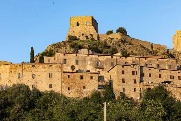 Montemassi Een Vestingstadje Provincie Grosseto Toscane Italië — Stockfoto