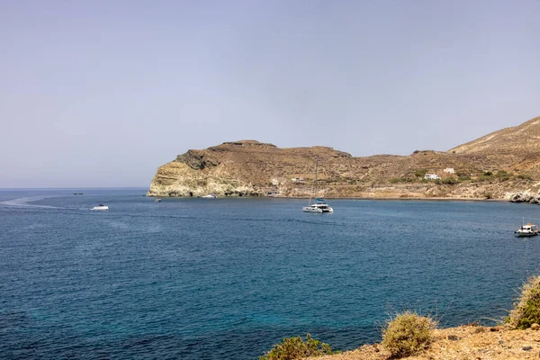 Pohled Pobřeží Akrotiri Santorini Řecko — Stock fotografie