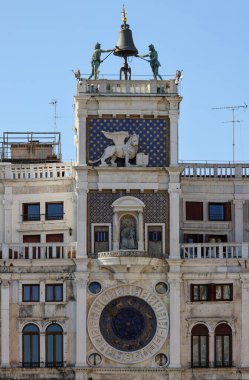 Torre dell Orologio - Venedik, İtalya 'daki St Mark' s saat kulesi