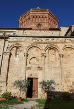 The Cathedral of Saint Cerbonius with Bell tower at the Garibaldi square in Massa Marittima. Italy