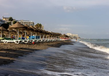 Torremolinos, İspanya - 15 Eylül 2023: Torremolinos, Malaga, Costa del Sol, İspanya