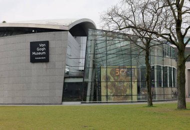  Amsterdam, Hollanda - 21 Nisan 2023: Amsterdam, Hollanda 'daki Van Gogh Müzesi