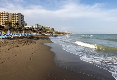 Torremolinos, İspanya - 15 Eylül 2023: Torremolinos, Malaga, Costa del Sol, İspanya