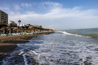 Torremolinos, İspanya - 15 Eylül 2023: Torremolinos, Malaga, Costa del Sol, İspanya