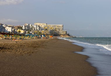 Torremolinos, İspanya - 15 Eylül 2023: Torremolinos, Malaga, Costa del Sol, İspanya