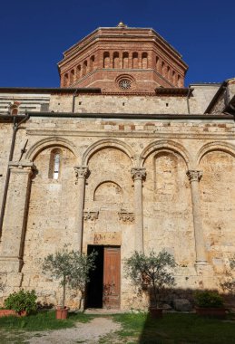 The Cathedral of Saint Cerbonius with Bell tower at the Garibaldi square in Massa Marittima. Italy