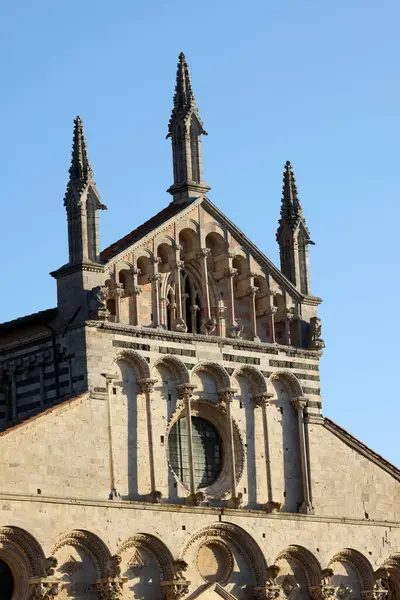 The Cathedral of Saint Cerbonius with Bell tower at the Garibaldi square in Massa Marittima. Italy