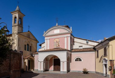 Barolo, Piedmont, İtalya - 9 Eylül 2022 Barolo, Langhe, Piedmont, İtalya