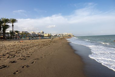 Torremolinos, İspanya - 15 Eylül 2023: Torremolinos, Malaga, Costa del Sol, İspanya