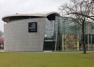  Amsterdam, Hollanda - 21 Nisan 2023: Amsterdam, Hollanda 'daki Van Gogh Müzesi