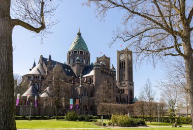 The Cathedral of Saint Bavo in Haarlem, the Netherlands clipart