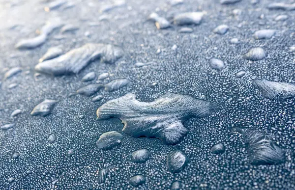 Заморожена Крапля Води Зимовий Час Ліцензійні Стокові Фото